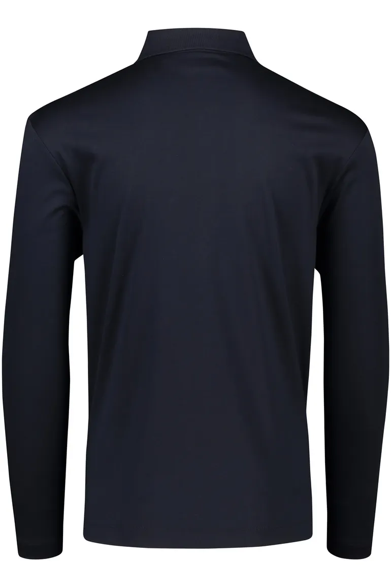 Boss Black polo donkerblauw effen