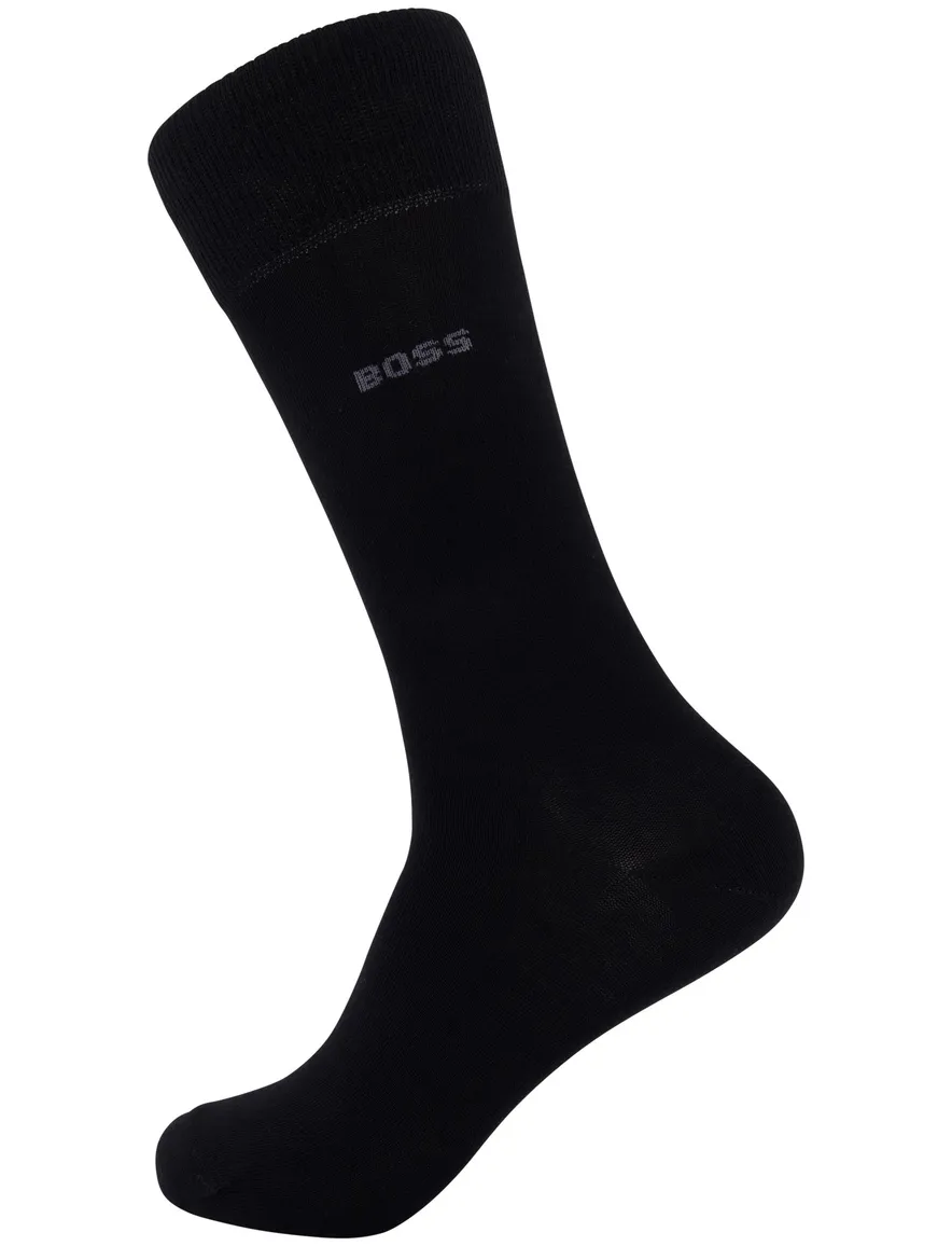 BOSS Sokken 4-pack zwart katoen