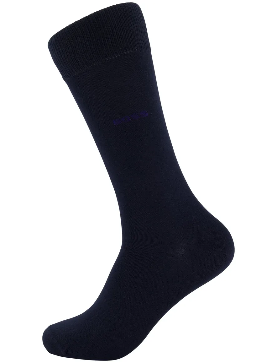 BOSS Black Giftbox Sokken 3-pack blauw katoen