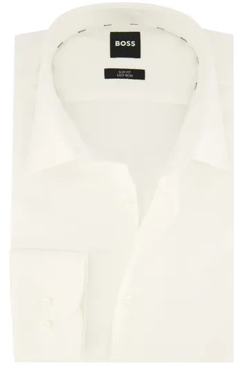 Hugo Boss Boss H-HANK overhemd slim fit wit effen