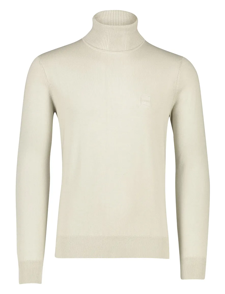 Boss Orange coltrui beige effen gebreid