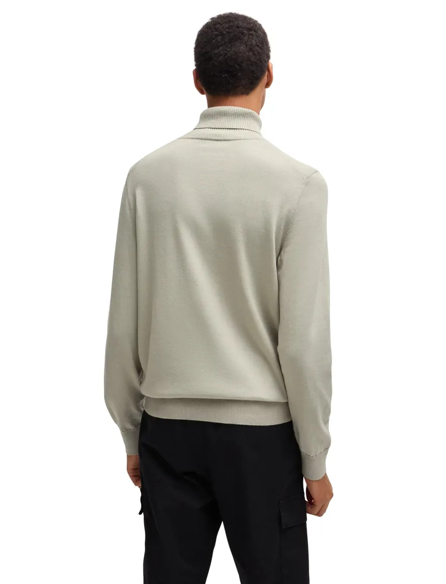 Boss Orange coltrui beige effen gebreid