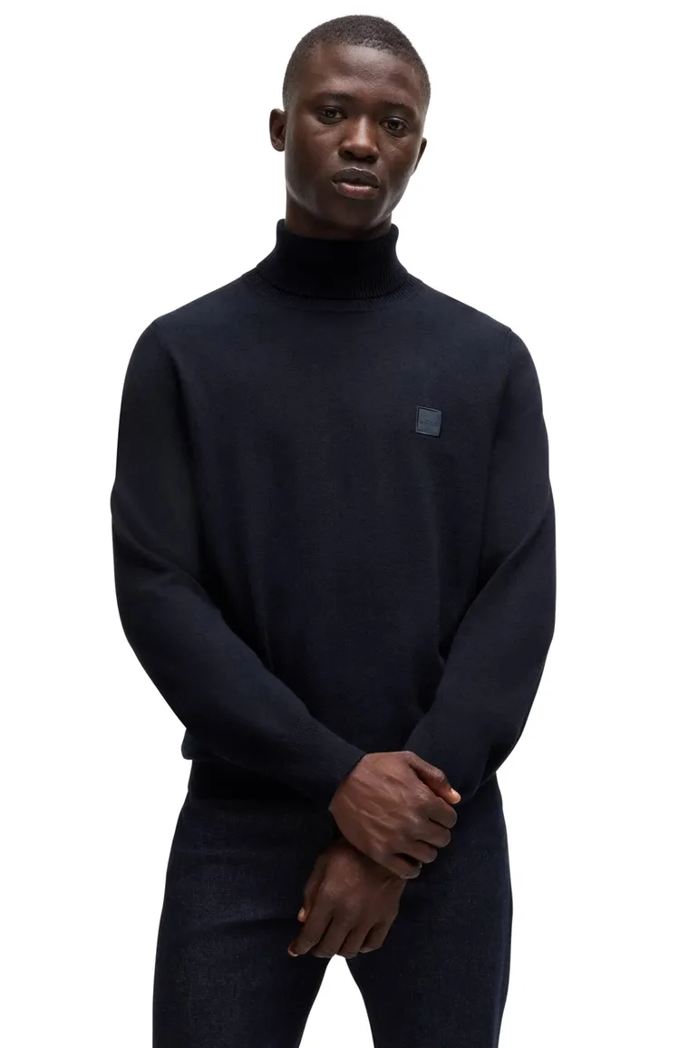 Boss Orange coltrui donkerblauw katoen