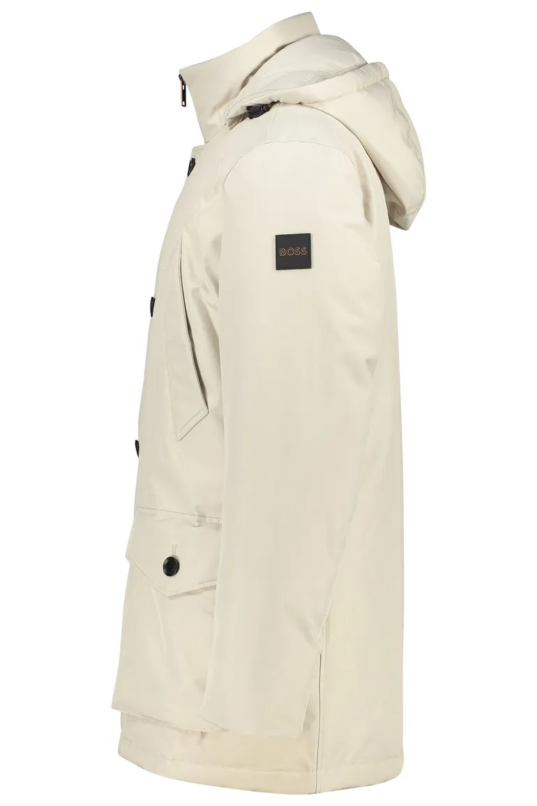 Boss Orange Osiass winterjas beige Normale Fit