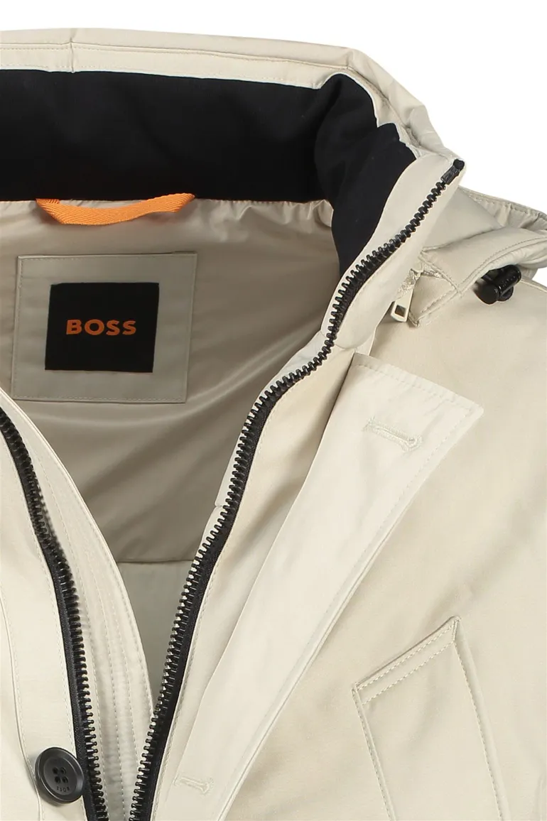 Boss Orange Osiass winterjas beige Normale Fit