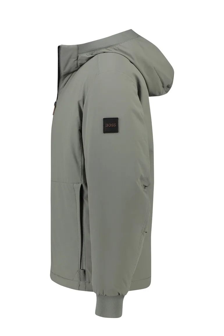 Winterjas Boss Orange Ospace grijs polyamide