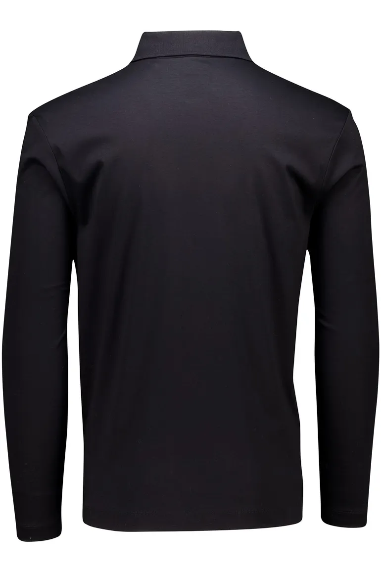 Boss Black polo lange mouw C-Paley zwart