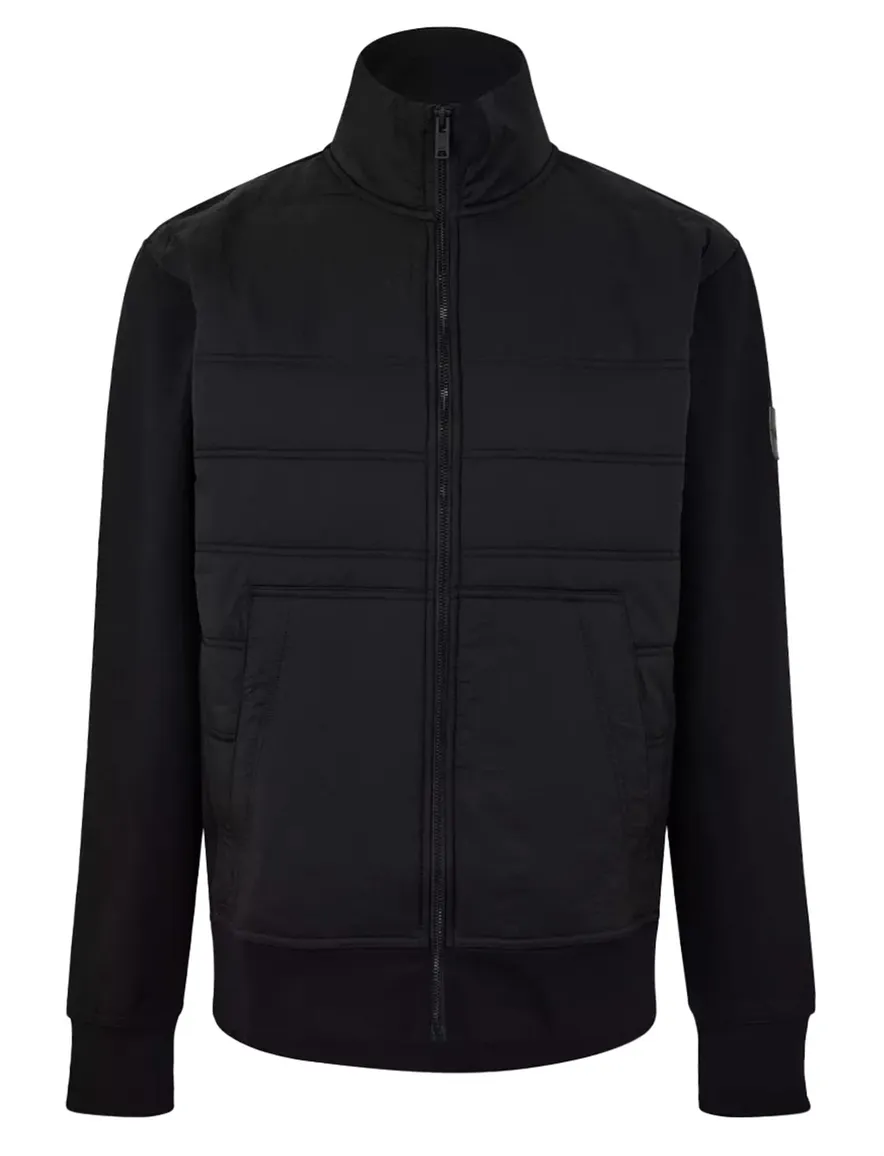 Sweatvest BOSS Orange Ze Puff zwart