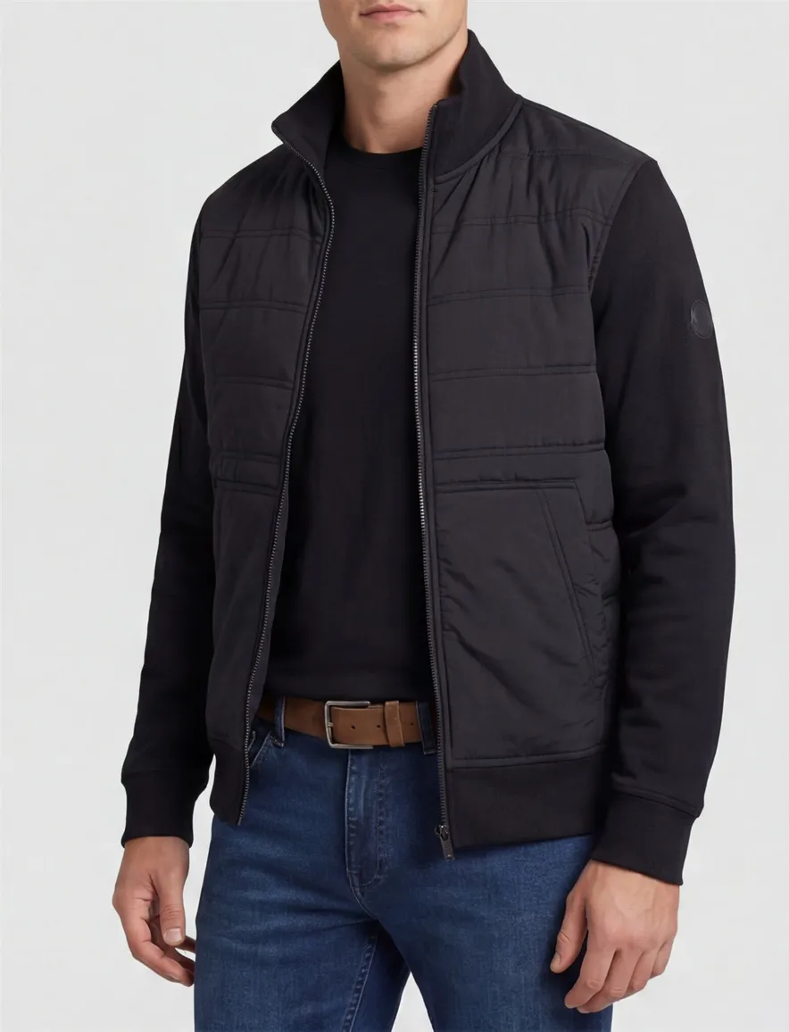 Sweatvest BOSS Orange Ze Puff zwart