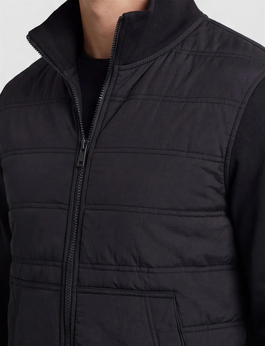 Sweatvest BOSS Orange Ze Puff zwart