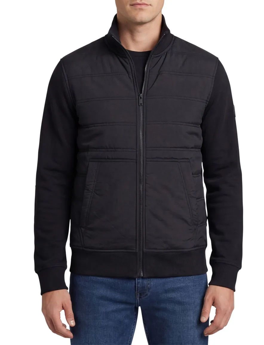 Sweatvest BOSS Orange Ze Puff zwart