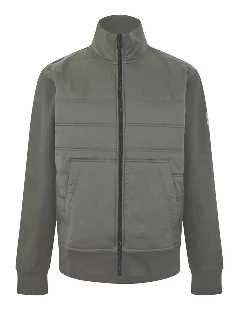 BOSS Orange Ze Puff Outdoor sweatvest grijs