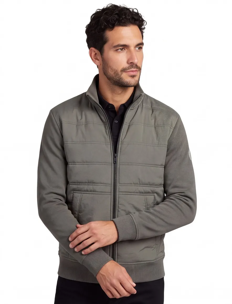 Outdoor sweatvest BOSS Orange Ze Puff grijs