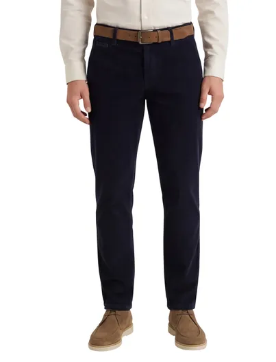 M.E.N.S. M.E.N.S. madison pantalon donkerblauw effen katoen