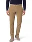 M.E.N.S. Madison chino bruin ribstof normale fit effen