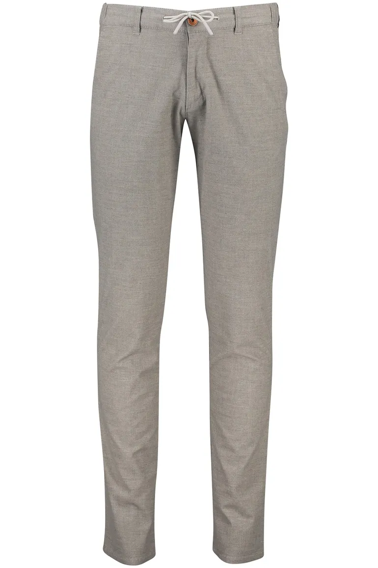 Pantalon chino North84 grijs gemêleerd katoen, polyester, stretch