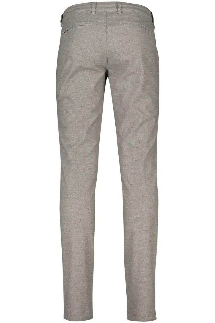 North84 pantalon grijs gemêleerd katoen
