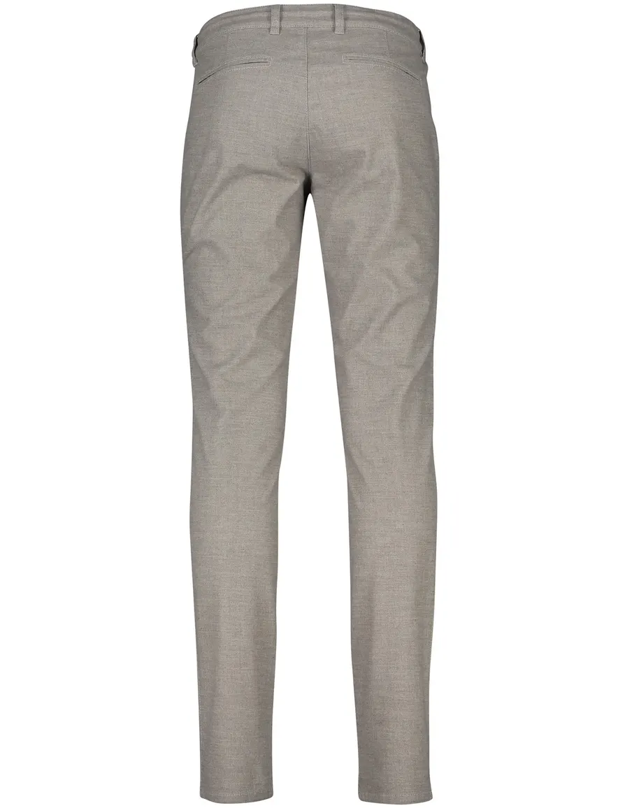 North84 pantalon grijs gemêleerd katoen