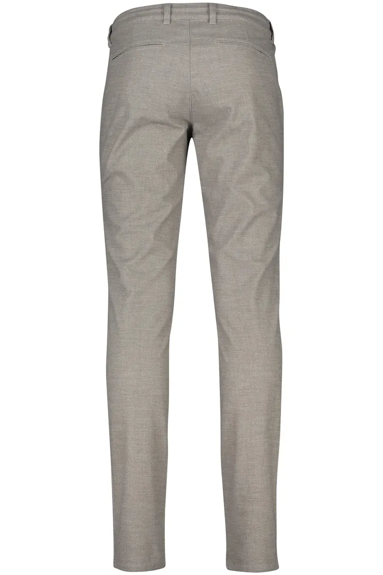 Pantalon chino North84 grijs gemêleerd katoen, polyester, stretch