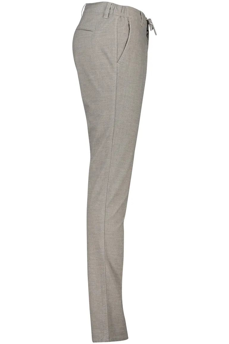 Pantalon chino North84 grijs gemêleerd katoen, polyester, stretch