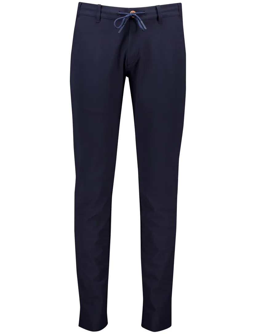 North 84 traveler pants zwart effen slim fit