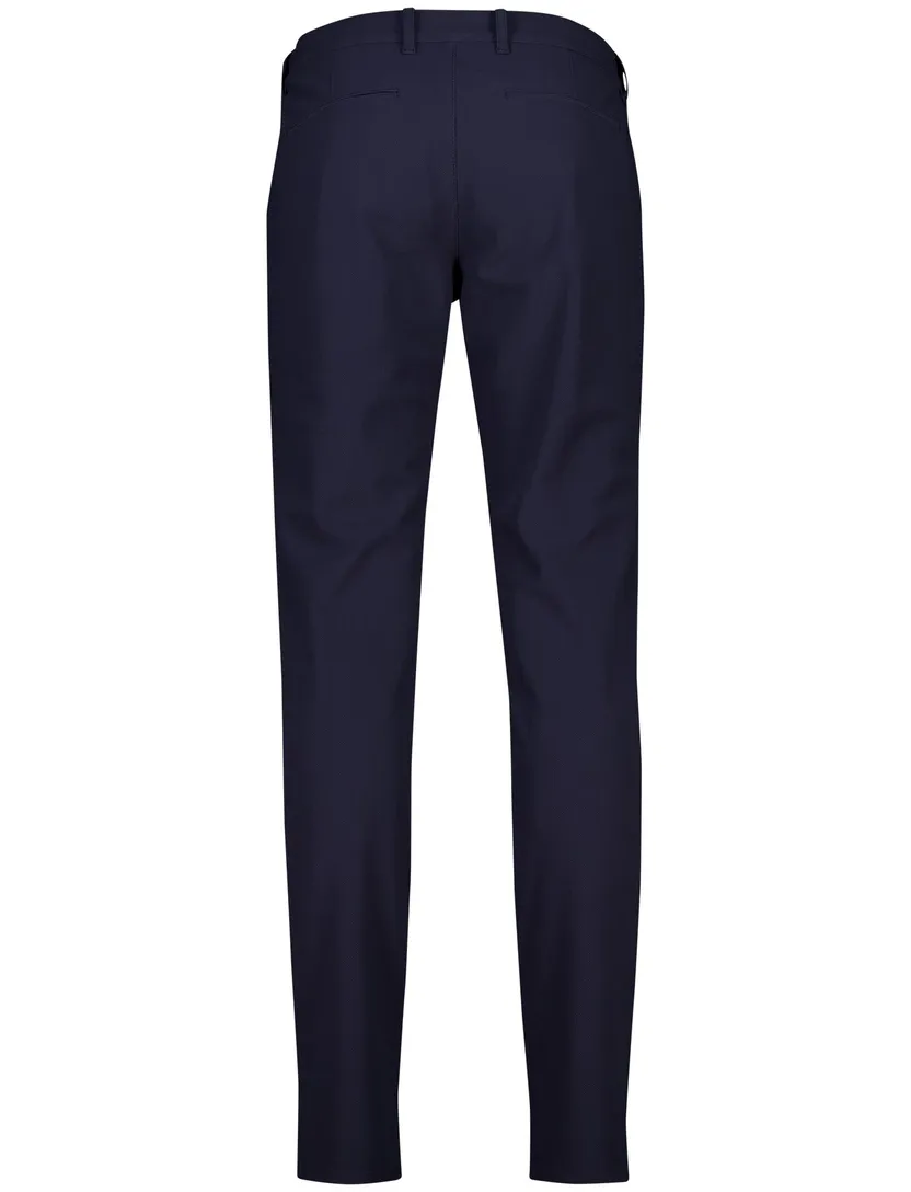 North 84 traveler pants zwart effen slim fit