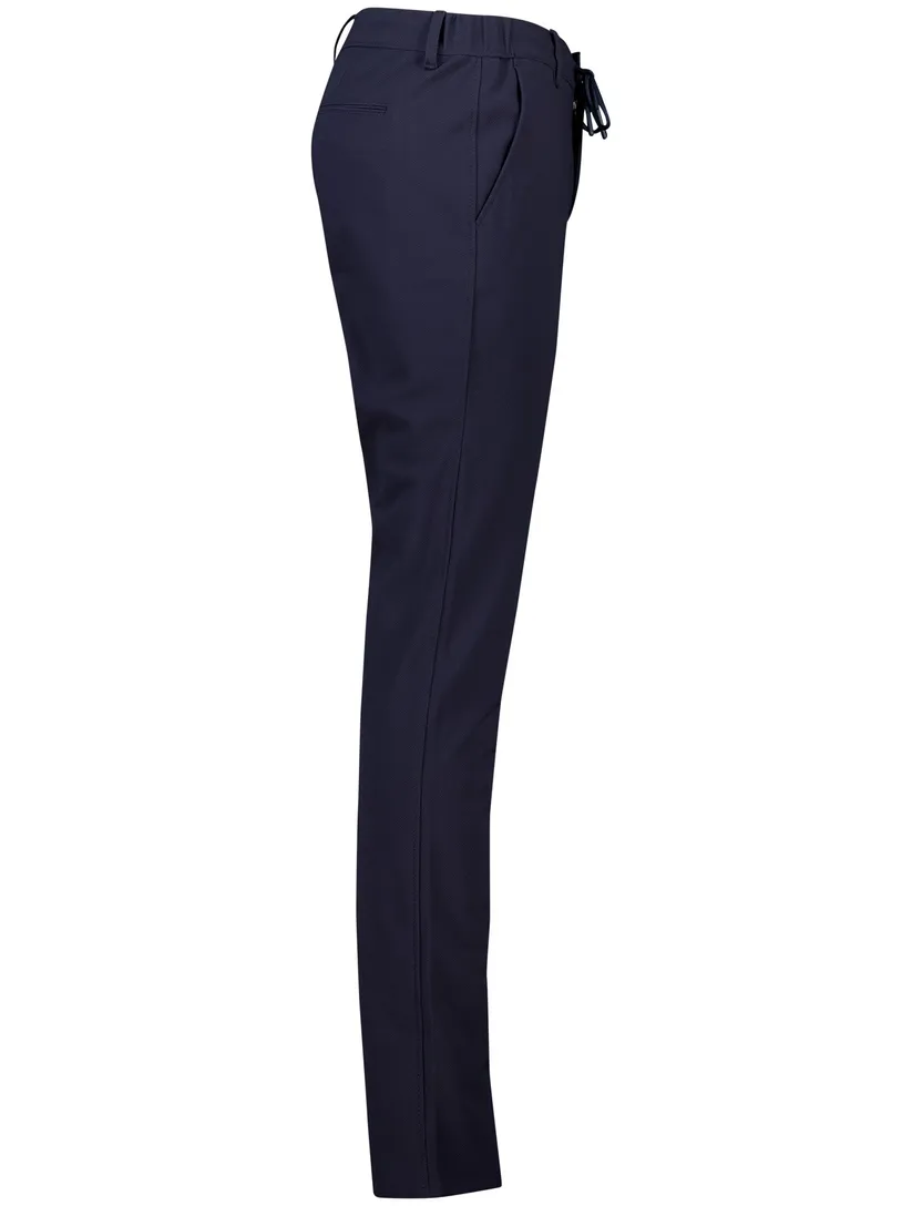 North 84 traveler pants zwart effen slim fit