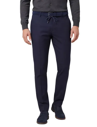 North84 North 84 travelerpants effen zwart elastische band