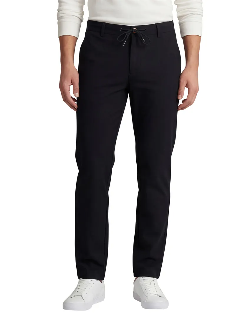North84 pantalon chino donkerblauw polyamide