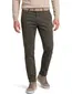 COM4 katoenen broek groen normale fit zonder omslag