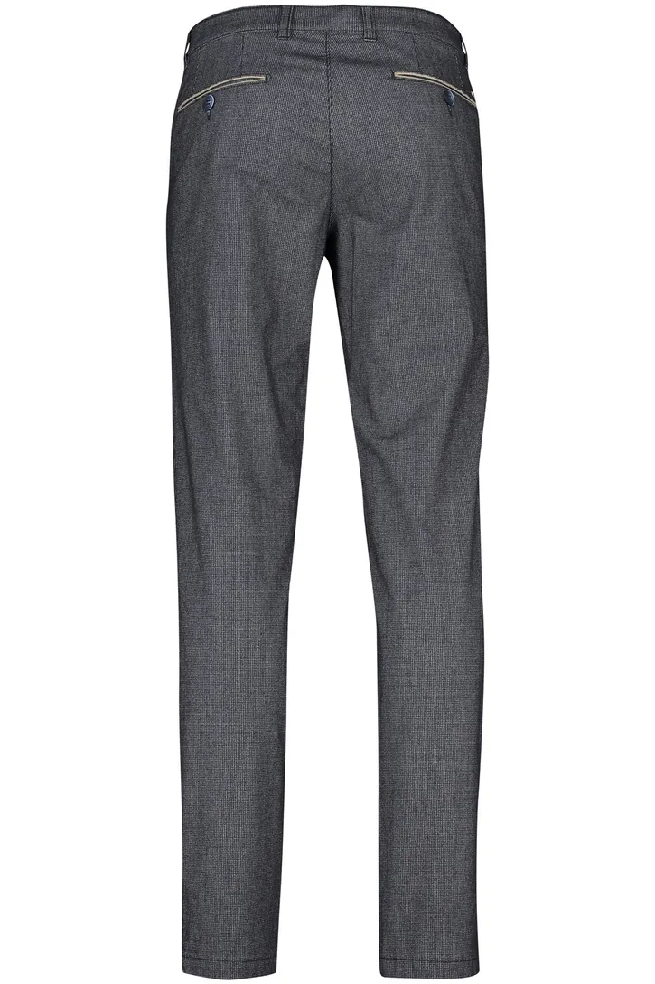 COM4 katoenen broek grijs geruit normale fit