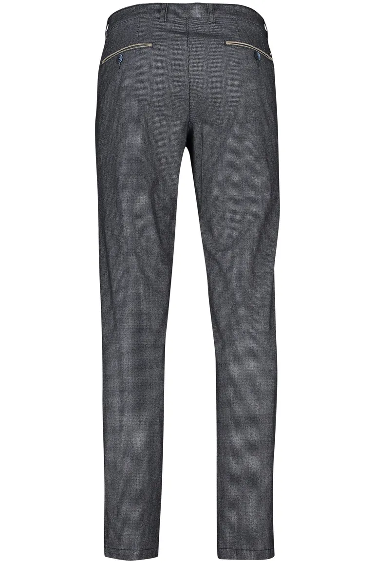 katoenen COM4 broek grijs geruit normale fit