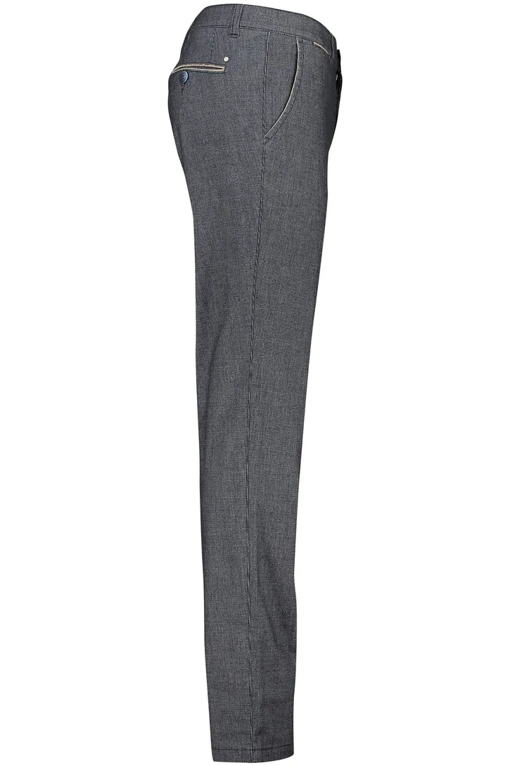 COM4 katoenen broek grijs geruit normale fit
