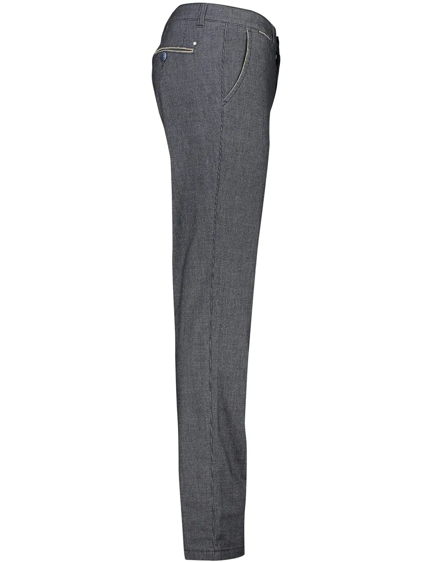 katoenen COM4 broek grijs geruit normale fit