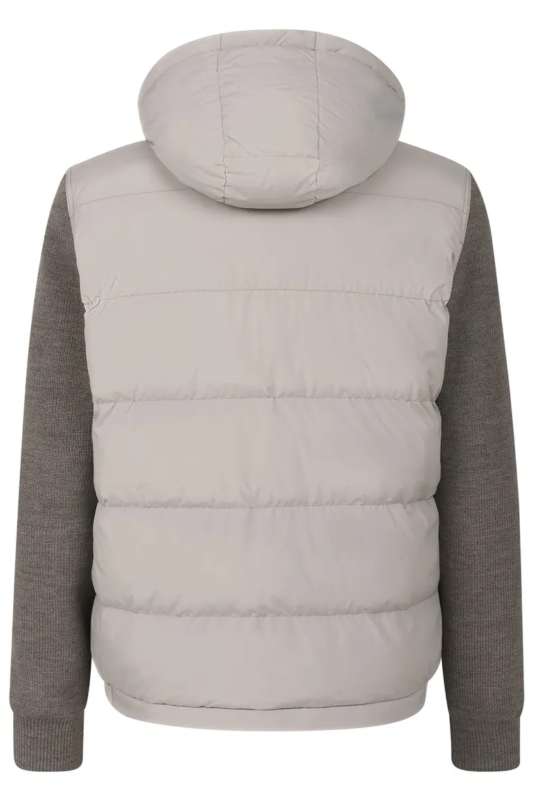 Bugatti tussenjas beige met knoop + rits
