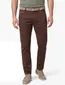 katoenen broek Meyer bruin effen katoen, stretch Chicago