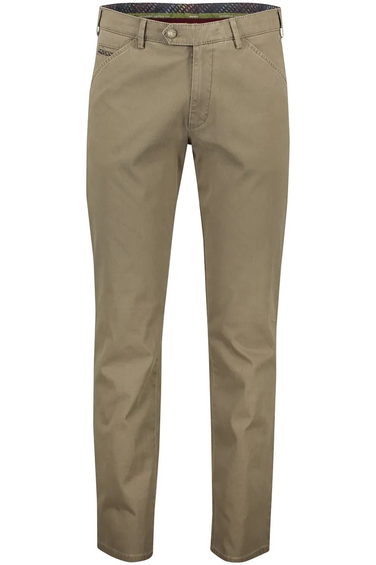 Meyer katoenen broek Chicago effen beige
