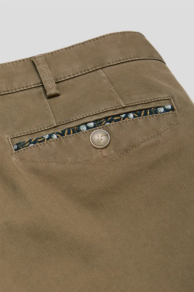 Meyer katoenen broek Chicago effen beige