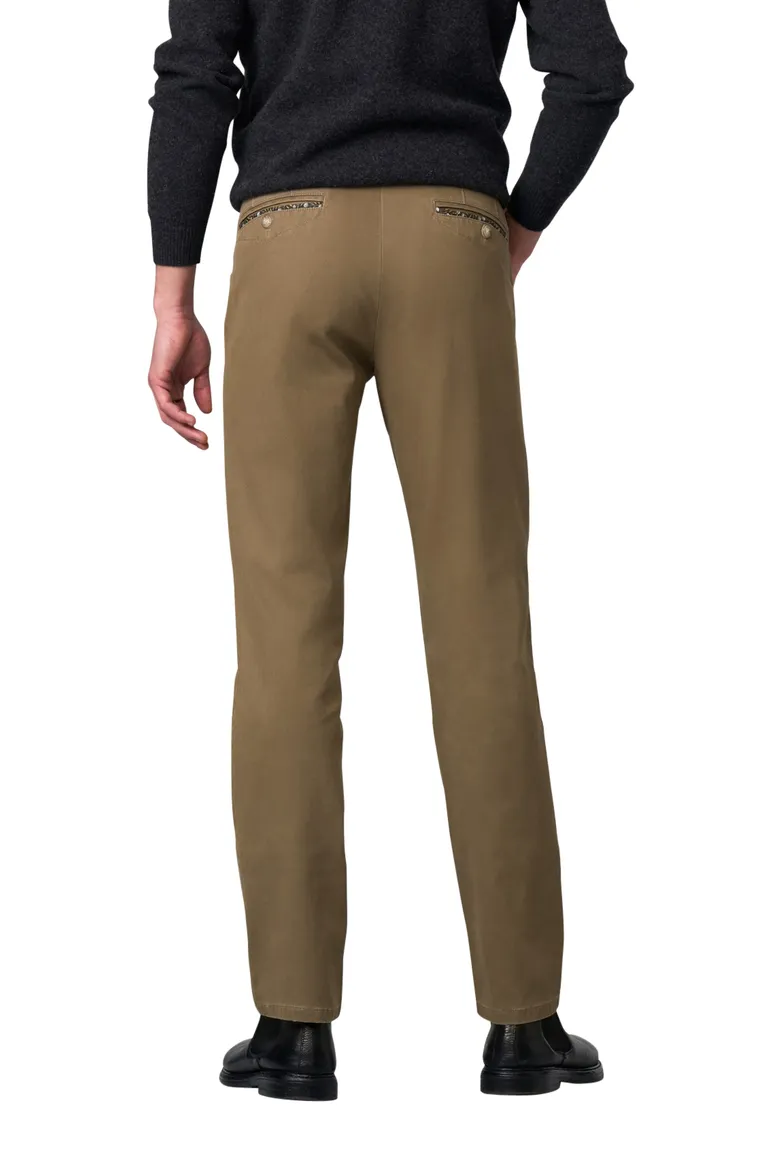 Meyer katoenen broek Chicago effen beige