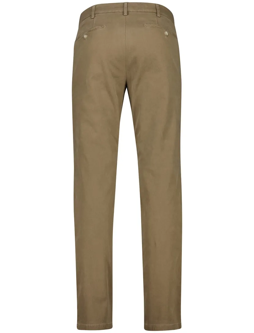 Meyer Pantalon chino bruin katoen