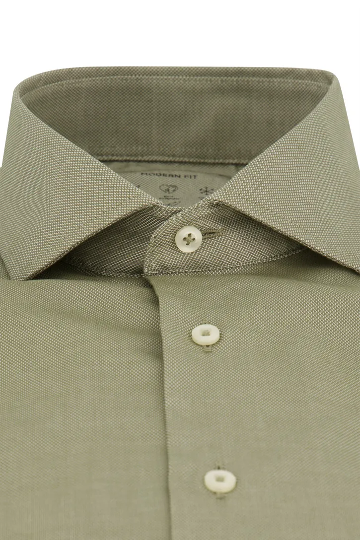 Comfort Fit Eterna overhemd groen