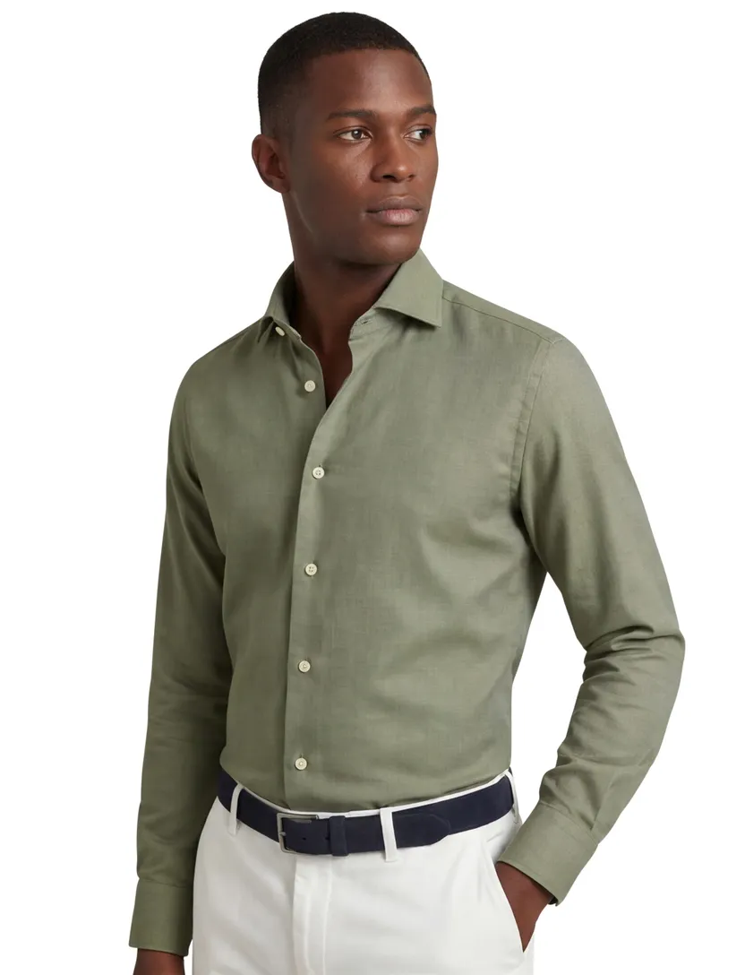 Comfort Fit Eterna overhemd groen