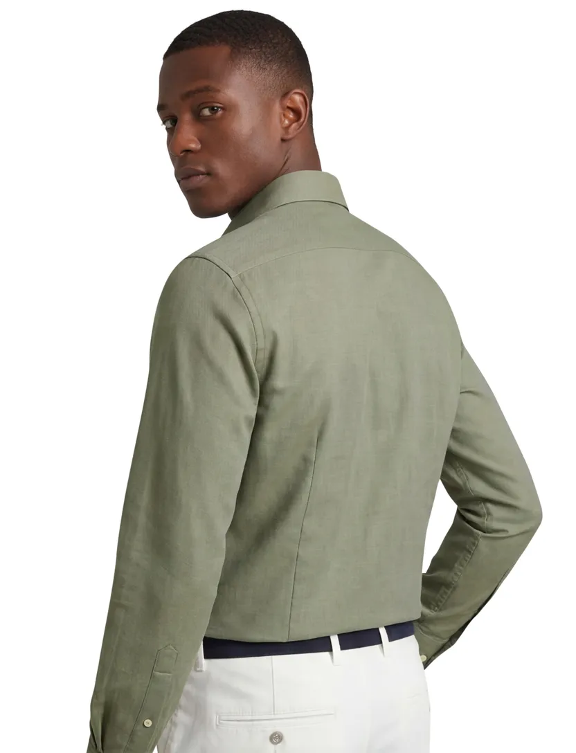Comfort Fit Eterna overhemd groen