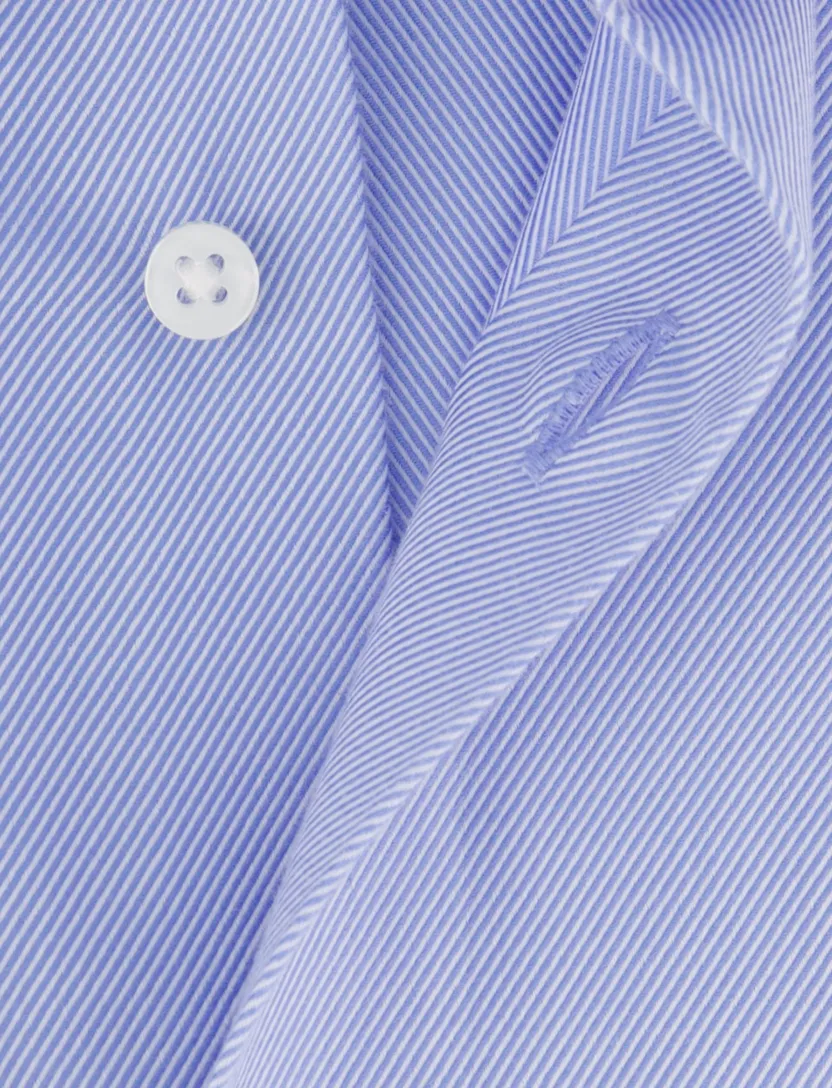 overhemd Eterna Modern Fit blauw katoen