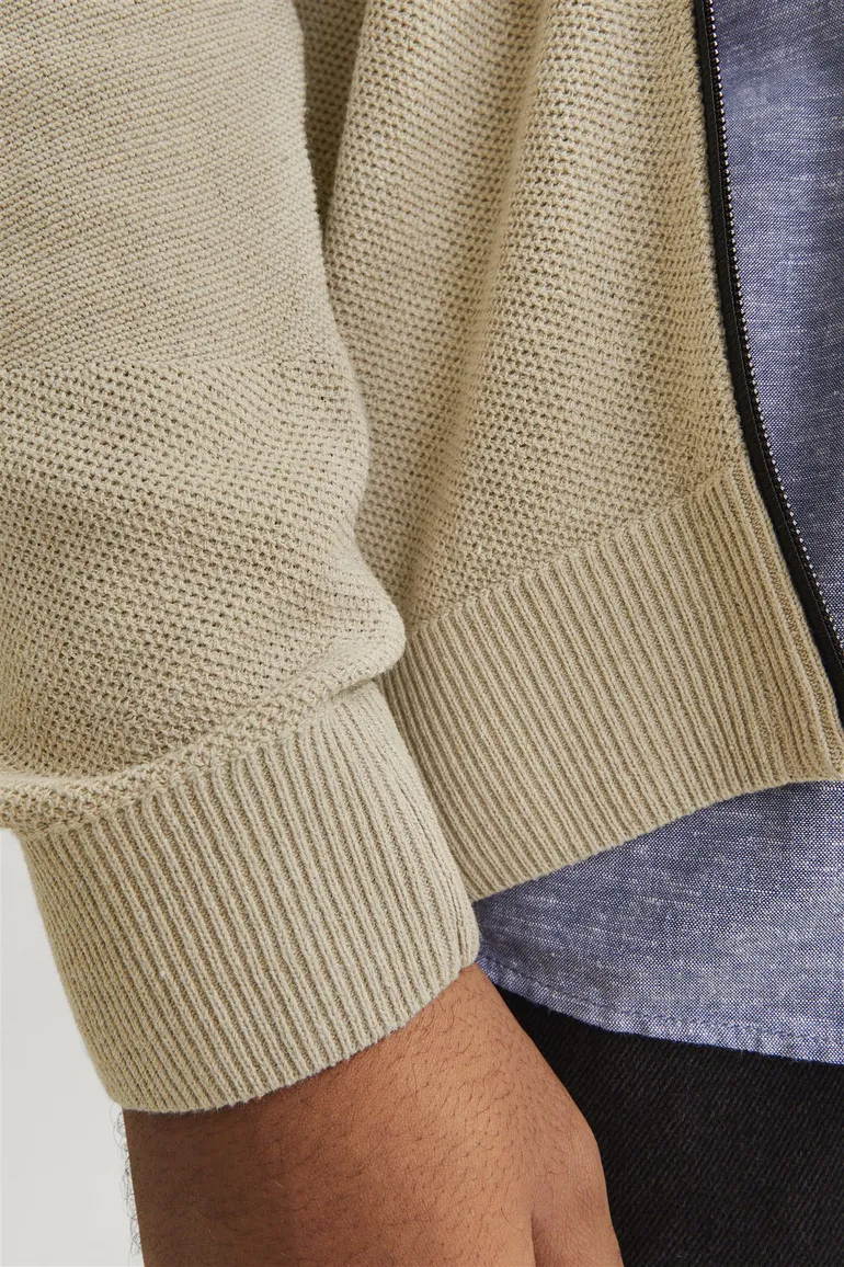 Beige Plus Size Jack & Jones vest effen