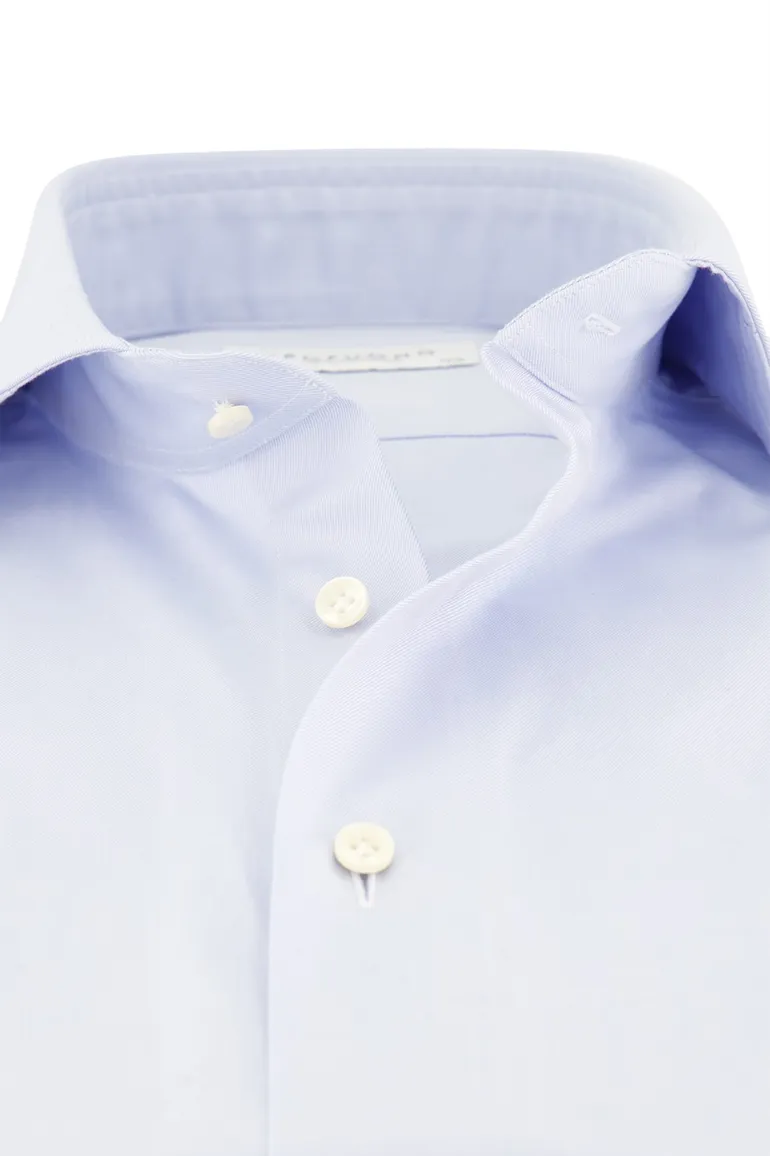 business overhemd Profuomo lichtblauw effen katoen slim fit