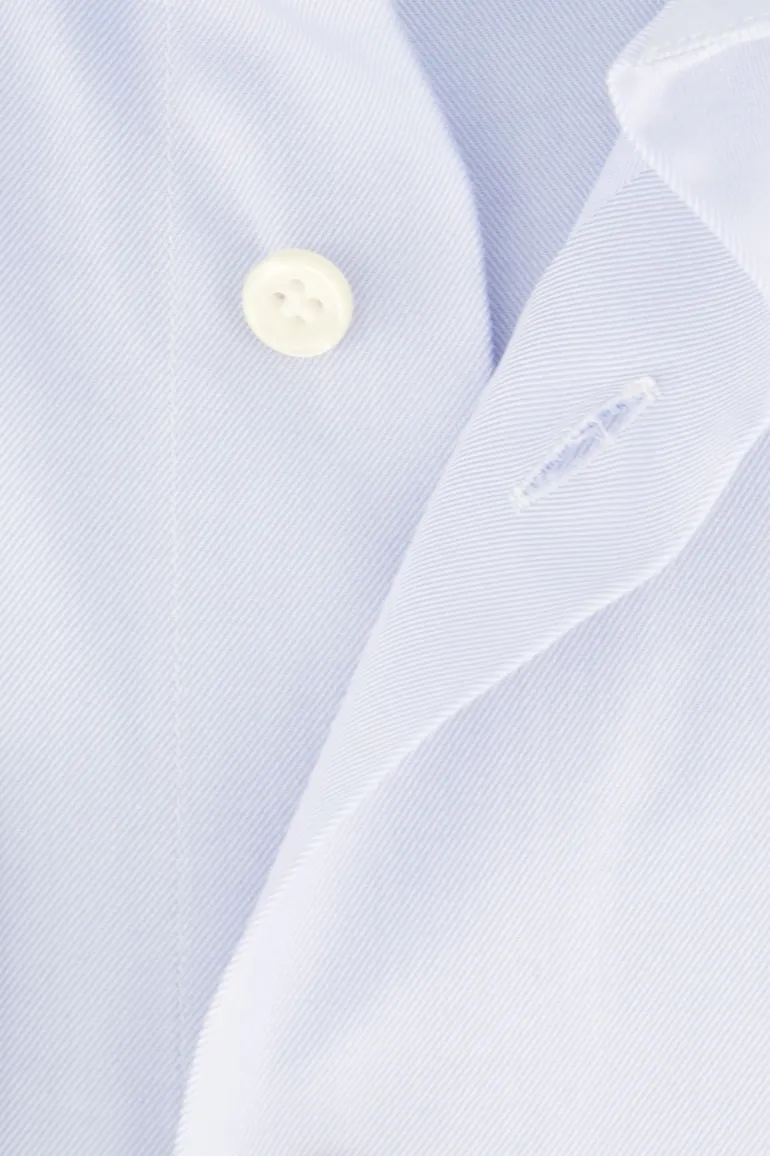 business overhemd Profuomo lichtblauw effen katoen slim fit