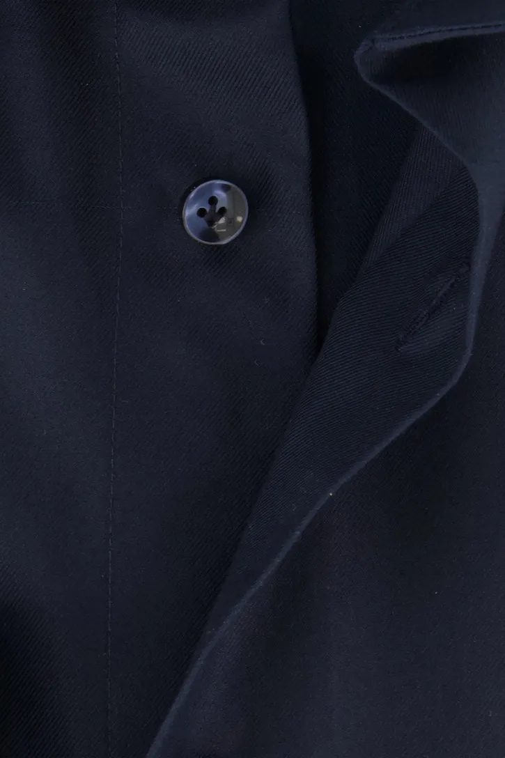 Profuomo overhemd donkerblauw katoen slim fit