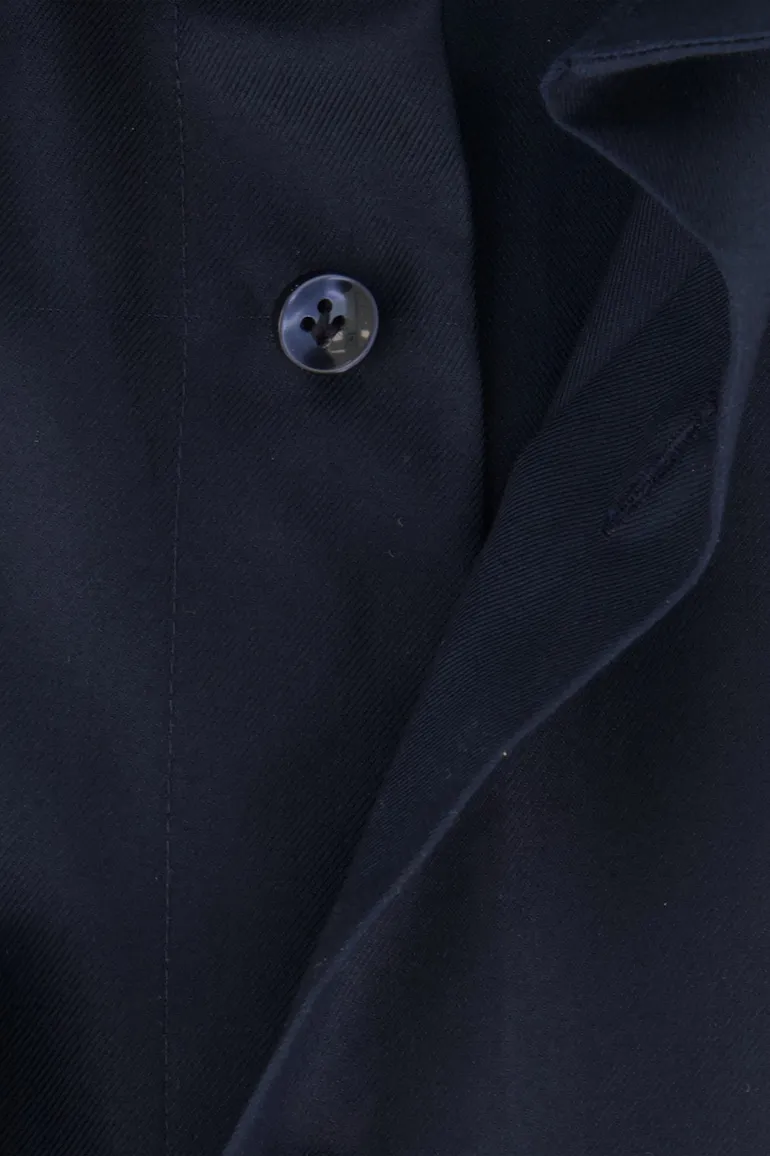Profuomo overhemd slim fit donkerblauw effen