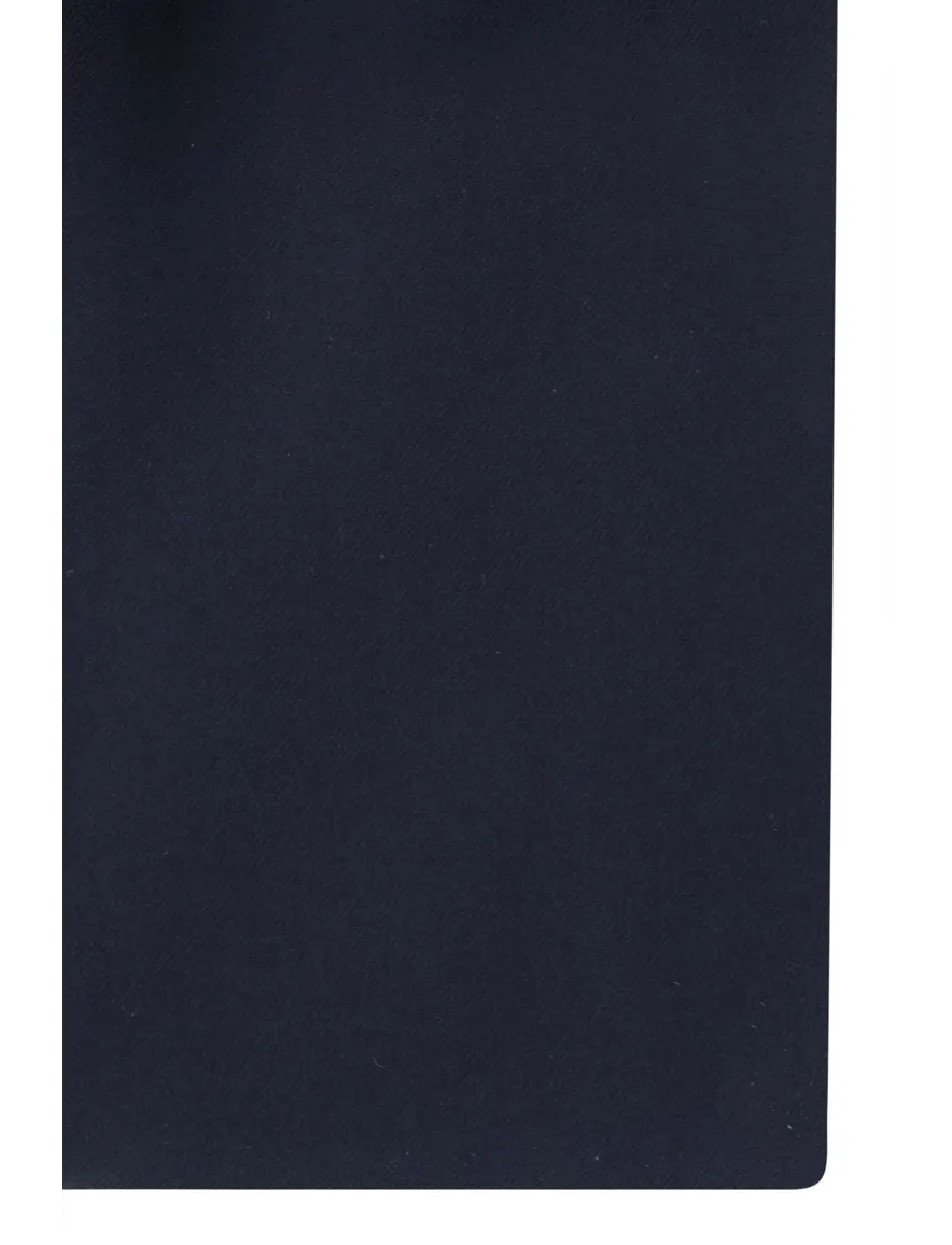 business overhemd Profuomo donkerblauw effen katoen slim fit